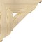 Ekena Millwork Traditional Traditional Rough Sawn Bracket w/ Offset Brace, Douglas Fir, 8"W x 20"D x 20"H BKT0806X20X20TRA01RDF - alternate 2